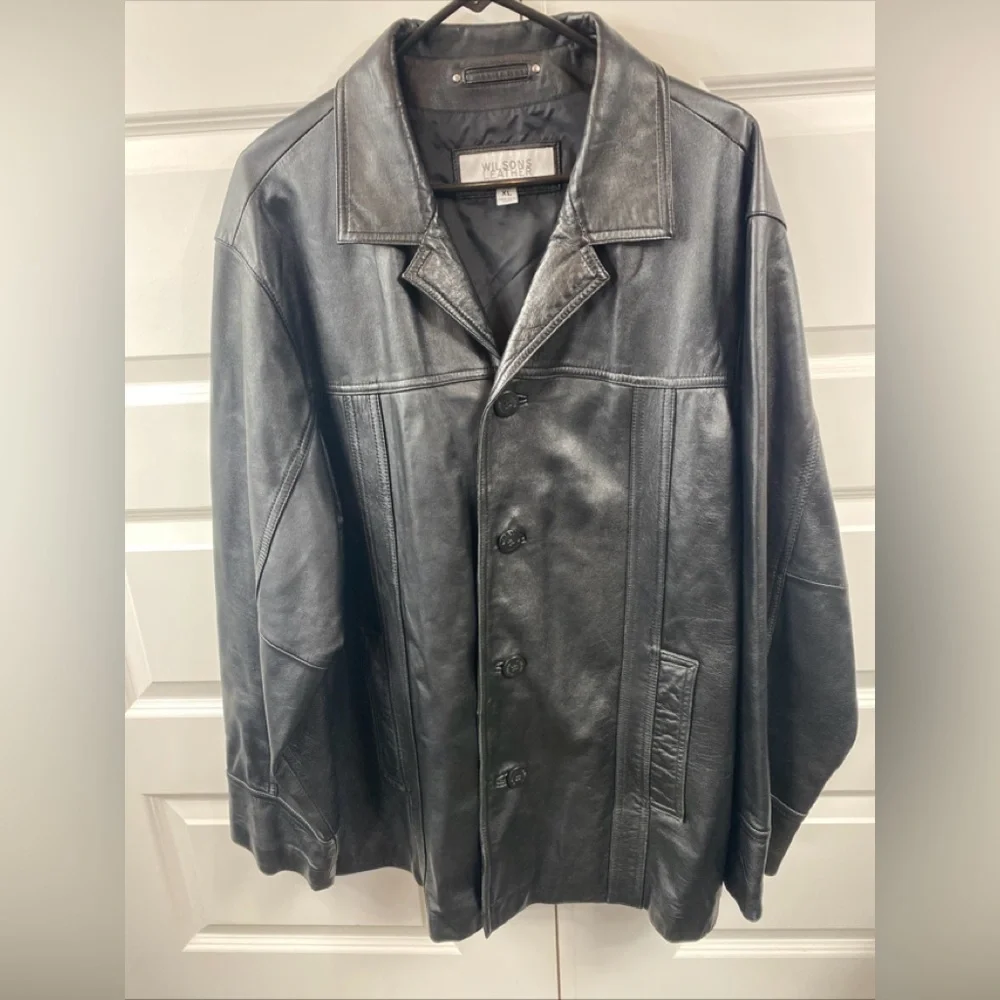 VTG Wilsons Pebbled Leather Julian Jacket Mens Thinsulate XL Extra Large Vintage